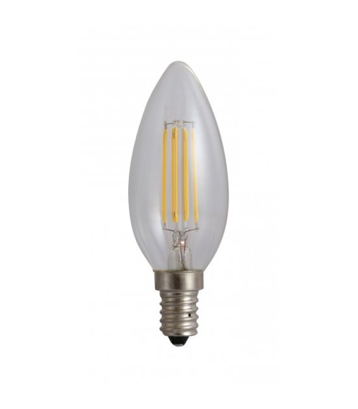 Bec LED E14 4W Filament Lumanare